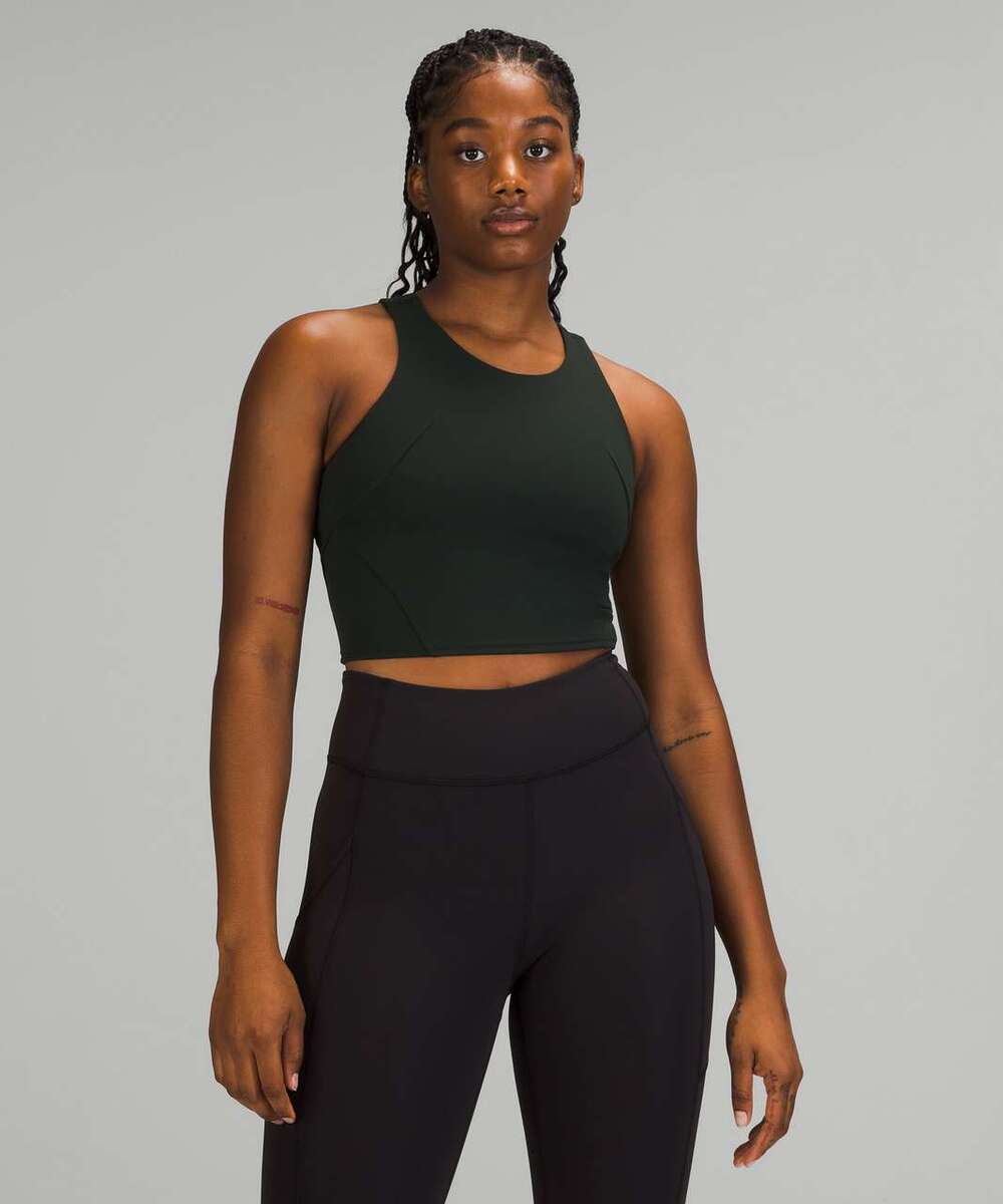 Lululemon Invigorate Training Tank Top size 4 Rainforest Green
